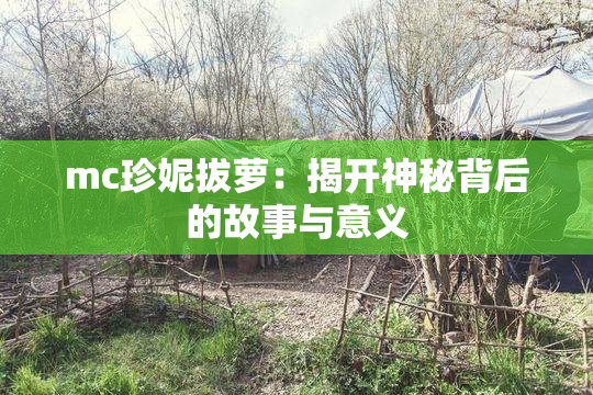 mc珍妮拔萝：揭开神秘背后的故事与意义