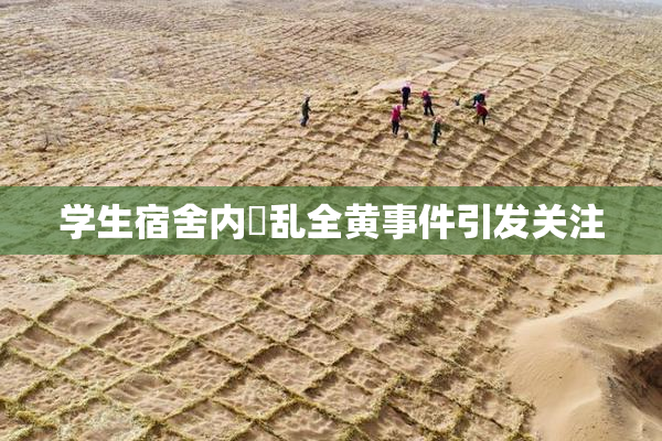 学生宿舍内婬乱全黄事件引发关注