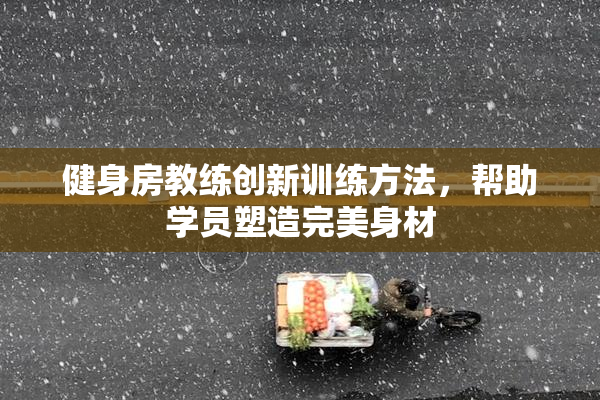 健身房教练创新训练方法，帮助学员塑造完美身材