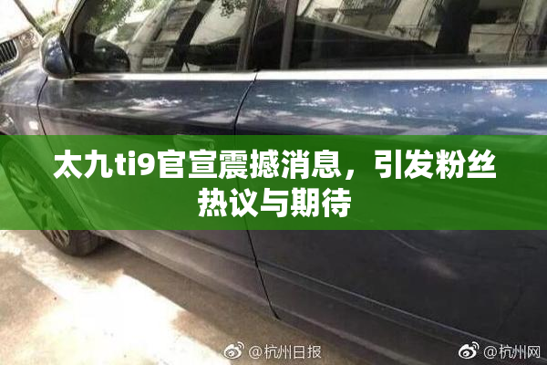 太九ti9官宣震撼消息，引发粉丝热议与期待