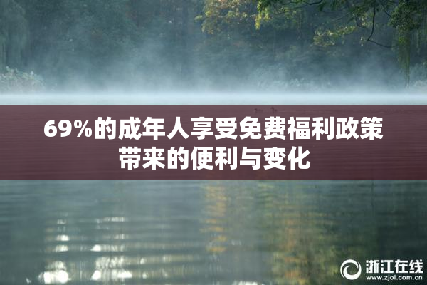 69%的成年人享受免费福利政策带来的便利与变化