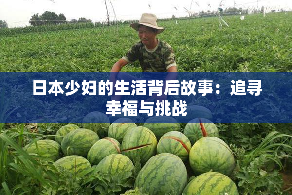 日本少妇的生活背后故事：追寻幸福与挑战