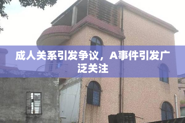 成人关系引发争议，A事件引发广泛关注