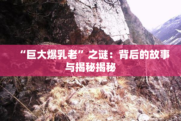“巨大爆乳老”之谜：背后的故事与揭秘揭秘