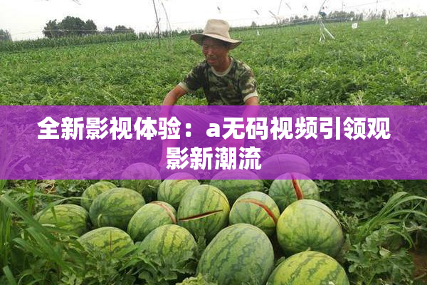 全新影视体验：a无码视频引领观影新潮流