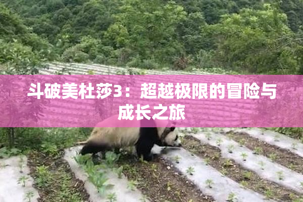 斗破美杜莎3：超越极限的冒险与成长之旅