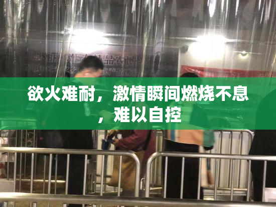 欲火难耐，激情瞬间燃烧不息，难以自控