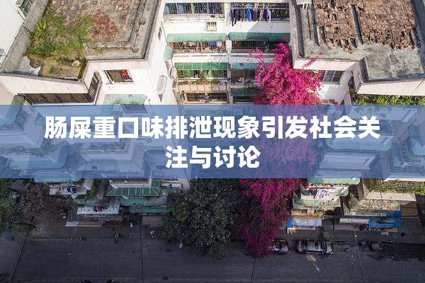 肠屎重口味排泄现象引发社会关注与讨论