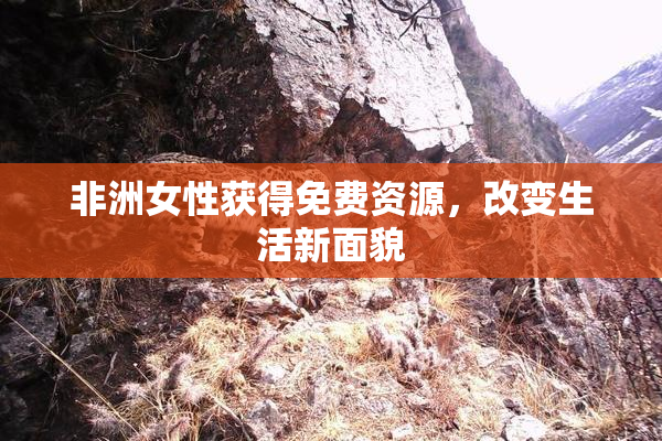 非洲女性获得免费资源，改变生活新面貌