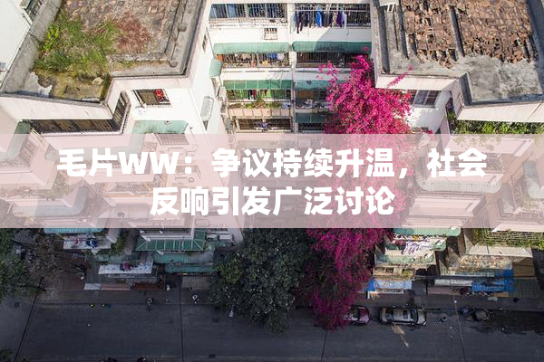 毛片WW：争议持续升温，社会反响引发广泛讨论