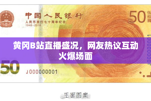 黄冈B站直播盛况，网友热议互动火爆场面