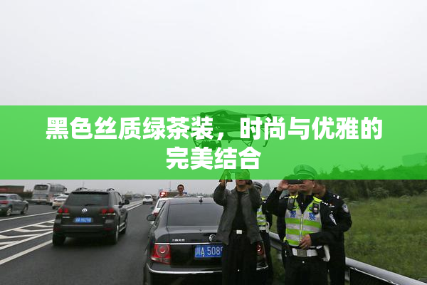 黑色丝质绿茶装，时尚与优雅的完美结合
