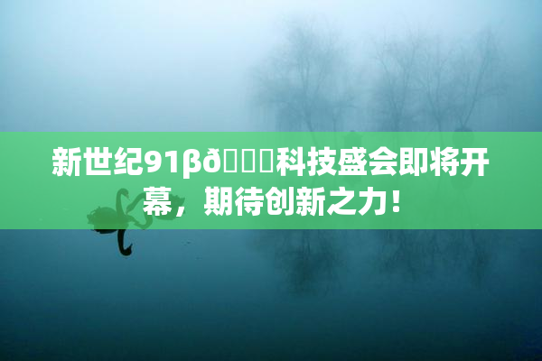 新世纪91β🔞科技盛会即将开幕，期待创新之力！