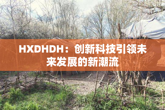 HXDHDH：创新科技引领未来发展的新潮流