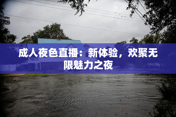 成人夜色直播：新体验，欢聚无限魅力之夜