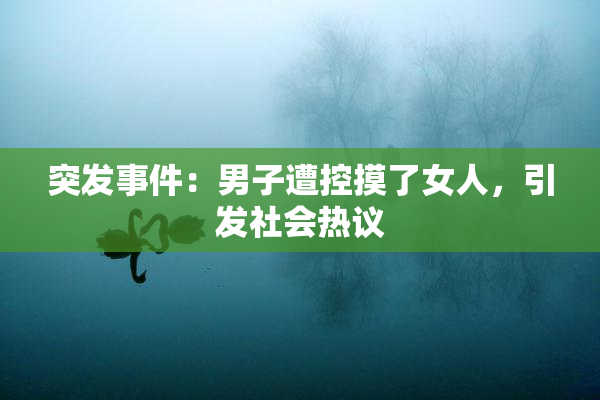 突发事件：男子遭控摸了女人，引发社会热议