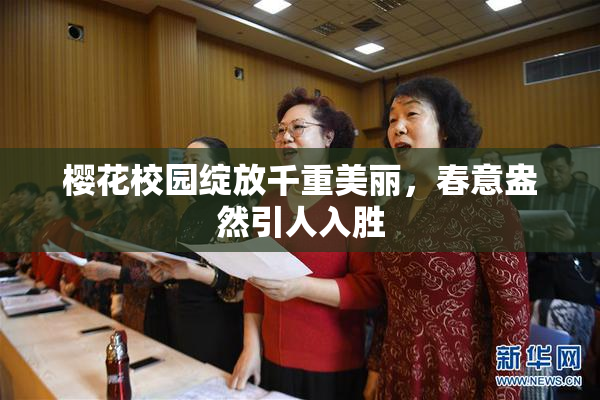 樱花校园绽放千重美丽，春意盎然引人入胜