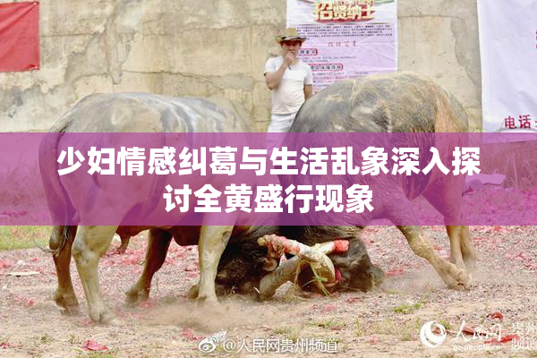 少妇情感纠葛与生活乱象深入探讨全黄盛行现象