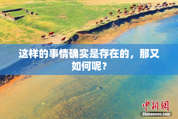 这样的事情确实是存在的，那又如何呢？