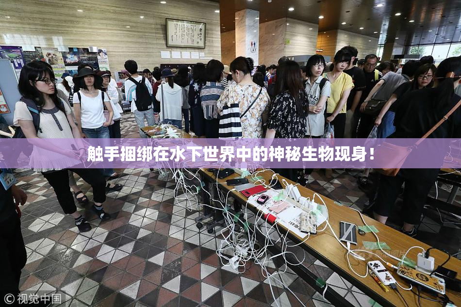 触手捆绑在水下世界中的神秘生物现身！