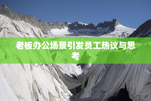 老板办公场景引发员工热议与思考