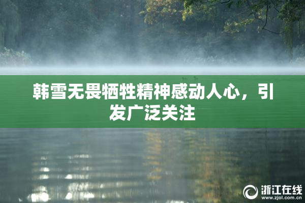 韩雪无畏牺牲精神感动人心，引发广泛关注