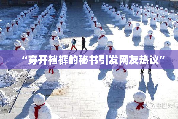 “穿开裆裤的秘书引发网友热议”
