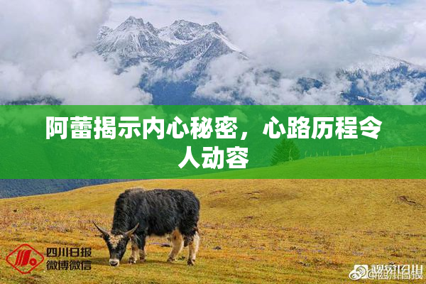 阿蕾揭示内心秘密，心路历程令人动容