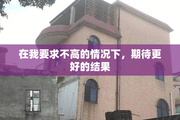 在我要求不高的情况下，期待更好的结果
