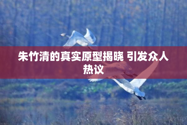 朱竹清的真实原型揭晓 引发众人热议