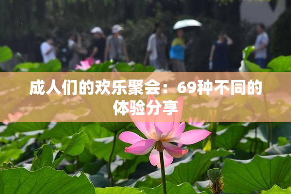 成人们的欢乐聚会：69种不同的体验分享