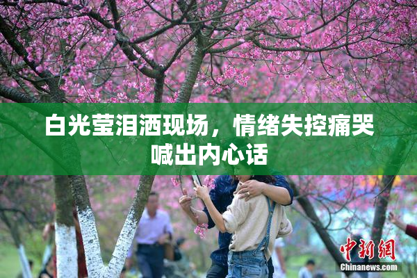 白光莹泪洒现场，情绪失控痛哭喊出内心话