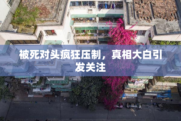 被死对头疯狂压制，真相大白引发关注