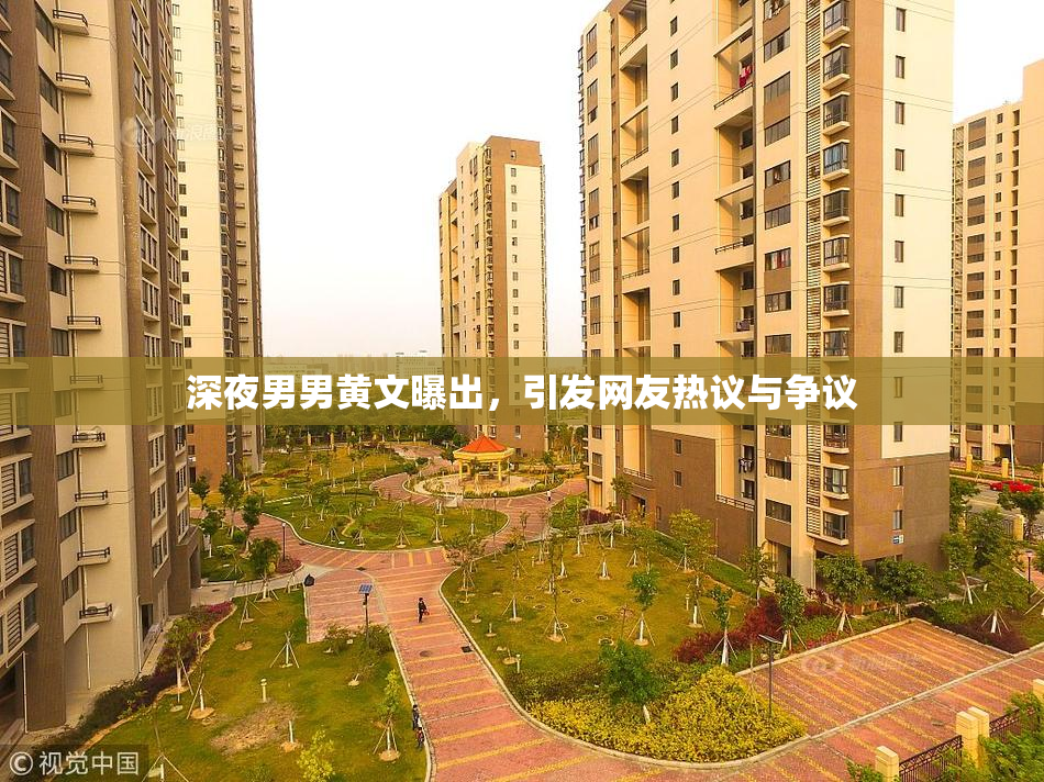 深夜男男黄文曝出，引发网友热议与争议