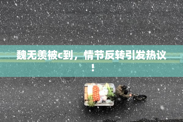 魏无羡被c到，情节反转引发热议！