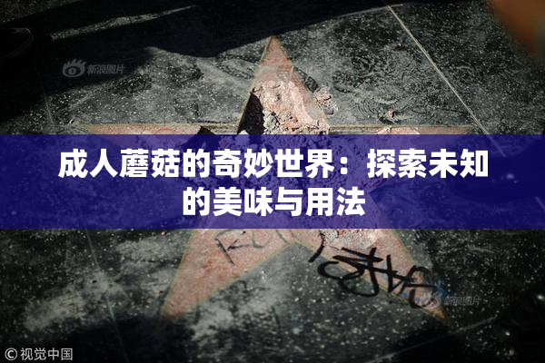 成人蘑菇的奇妙世界：探索未知的美味与用法