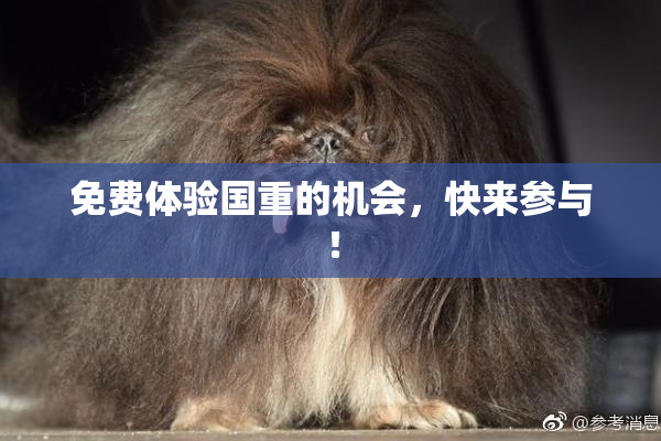 免费体验国重的机会，快来参与！