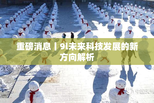 重磅消息丨9l未来科技发展的新方向解析