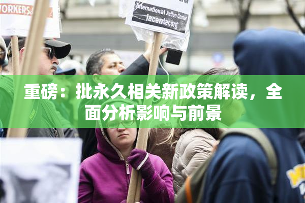 重磅：批永久相关新政策解读，全面分析影响与前景