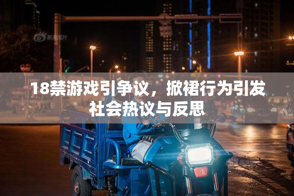 18禁游戏引争议，掀裙行为引发社会热议与反思