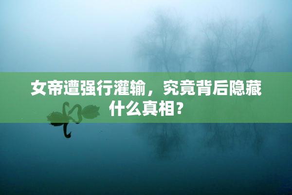 女帝遭强行灌输，究竟背后隐藏什么真相？