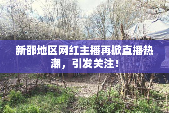 新邵地区网红主播再掀直播热潮，引发关注！