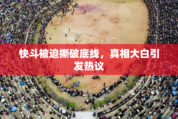 快斗被迫撕破底线，真相大白引发热议