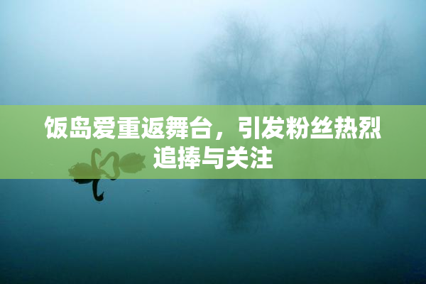 饭岛爱重返舞台，引发粉丝热烈追捧与关注