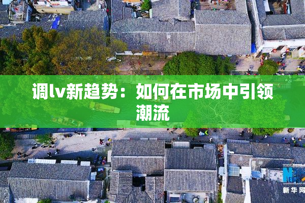 调lv新趋势：如何在市场中引领潮流