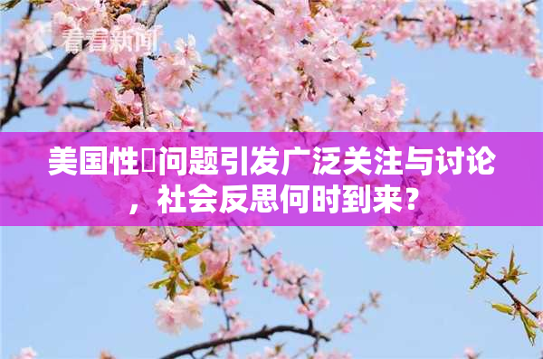 美国性婬问题引发广泛关注与讨论，社会反思何时到来？