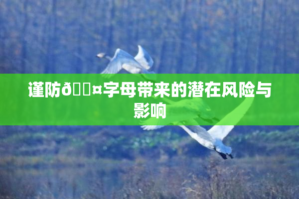 谨防🐤字母带来的潜在风险与影响