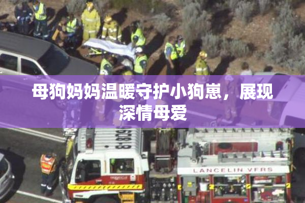 母狗妈妈温暖守护小狗崽，展现深情母爱