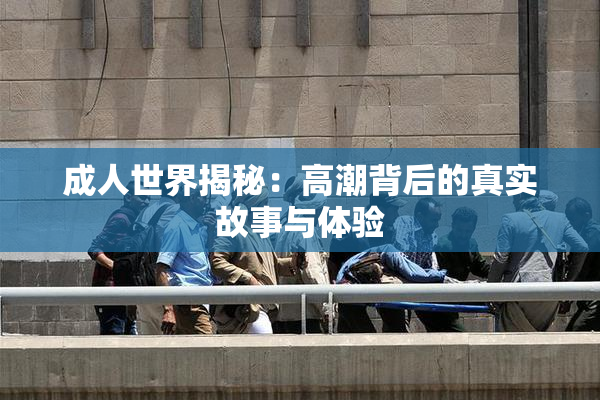 成人世界揭秘：高潮背后的真实故事与体验