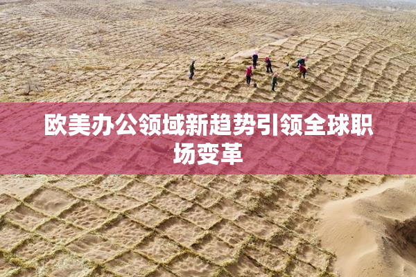 欧美办公领域新趋势引领全球职场变革